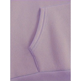 Los Angeles Letter Print Casual Hooded Sweatshirt - Long Sleeves Oversized Hooded Sweatshirt with Popular Extension