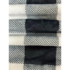 Plus Size Women's Gingham Check Hoodie - V-Neck Long Sleeve Pullover with Button Details, Drop Shoulder Design, and Pockets, Casual Wear for Fall/Winter | Vneck Hoodie | Construction, Sweater Hoodie