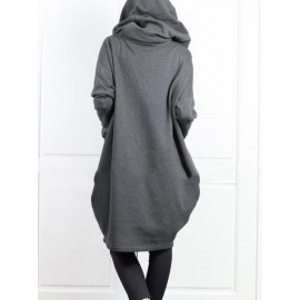 Plus Size Women'S Hooded Zip-Up Jacket - Long Sleeve Two-Piece look with Front Pockets, Olive Green, Non-Stretch Fabric for Fall/Winter, Layering Essential Outerwear for Everyday & Formal Outfits, Winter Hooded Jacket, Casual Winter Wear, Durable Winter Wear, Fall Fashion, Stylish Hoodie, Quality Stitching, Outerwear Piece, Fashion Lovers