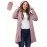 [33,000ft Windbreaker] Lightweight Women's 33,000ft Windbreaker Long Coats | Packable Jacket with Hood Trench Coats for Golf Hiking Travel | Plus Size