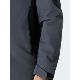 Women's 3-in-1 Ski Jacket - Color Block, Windproof & Waterproof with Hooded Outerwear for Winter Sports