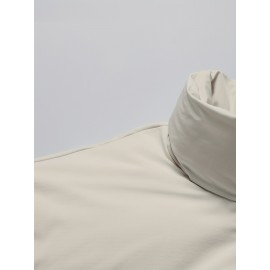 Women's Fashion Outdoor Softshell Jacket With Unique Letter Pattern, High Collar, Autumn/Winter Sports Style